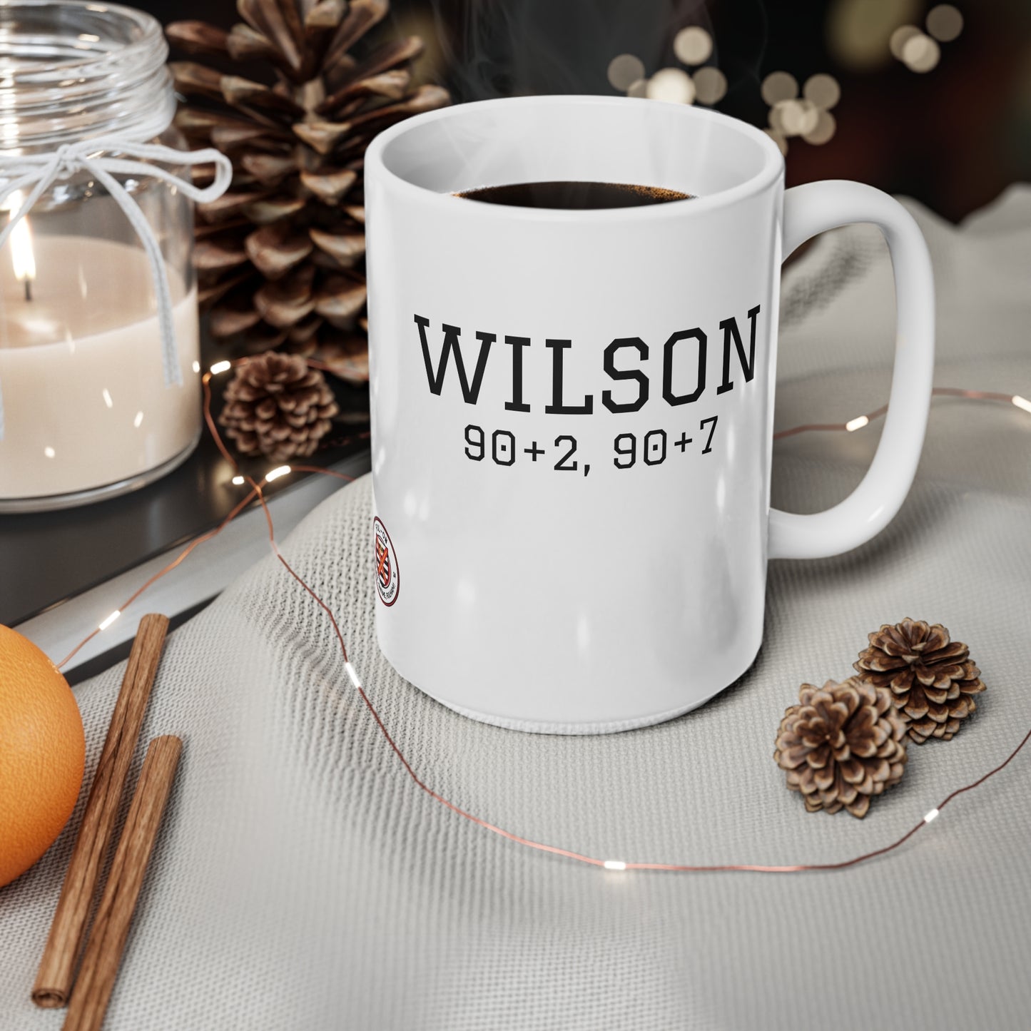 Wilson 90+ Ceramic Coffee Cups, 11oz, 15oz