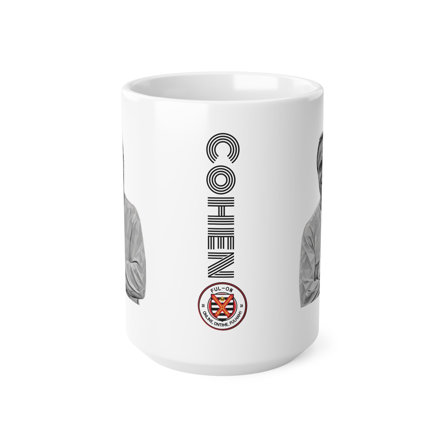 Cohen Ceramic Coffee Cups, 11oz, 15oz