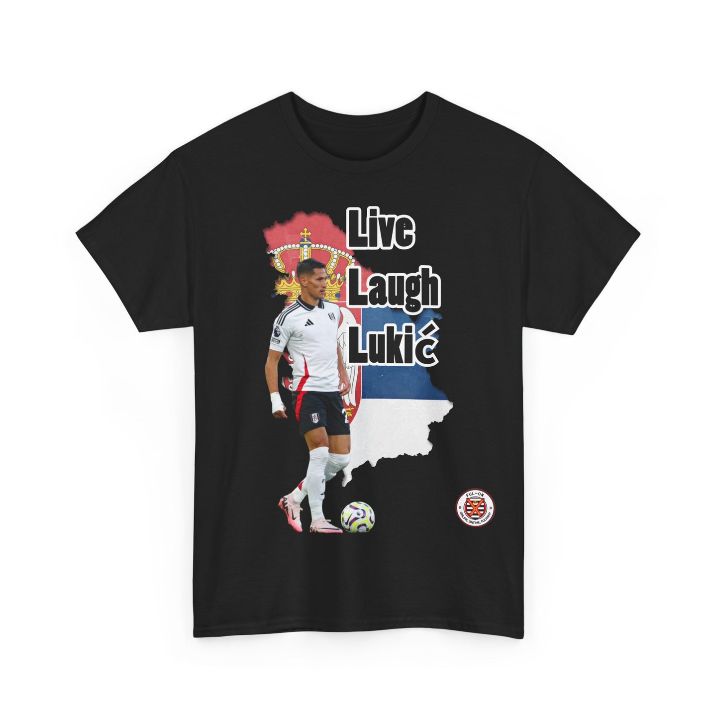 Live Laugh Luka Unisex Heavy Cotton Tee - Casual Sportswear Inspired by Fun & Motivation