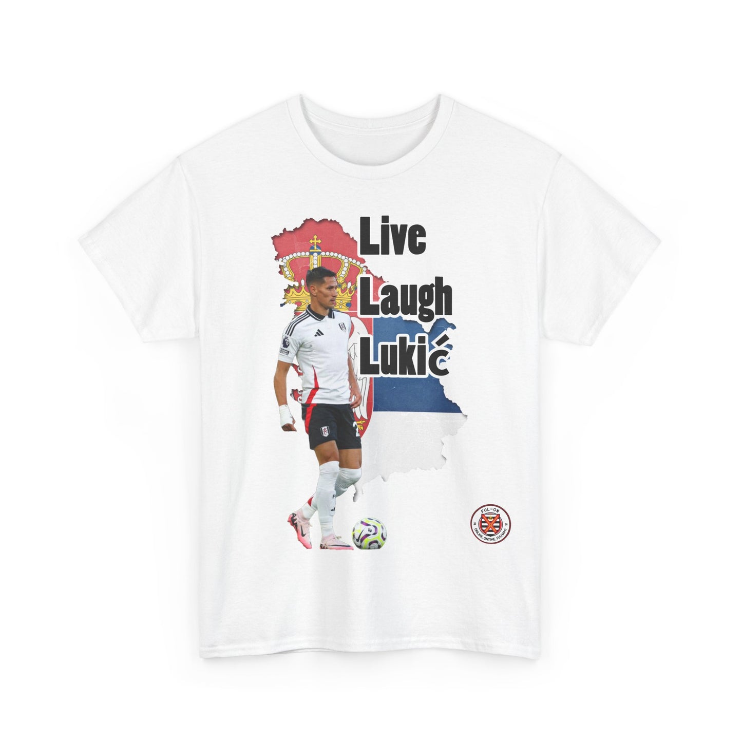Live Laugh Luka Unisex Heavy Cotton Tee - Casual Sportswear Inspired by Fun & Motivation