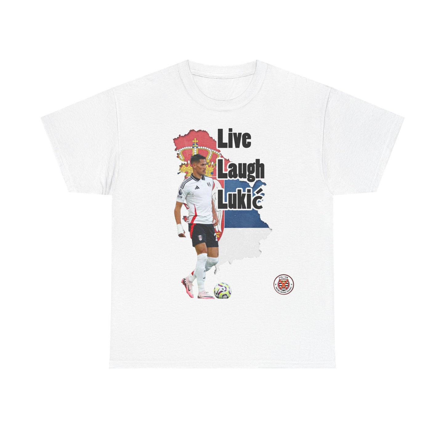Live Laugh Luka Unisex Heavy Cotton Tee - Casual Sportswear Inspired by Fun & Motivation