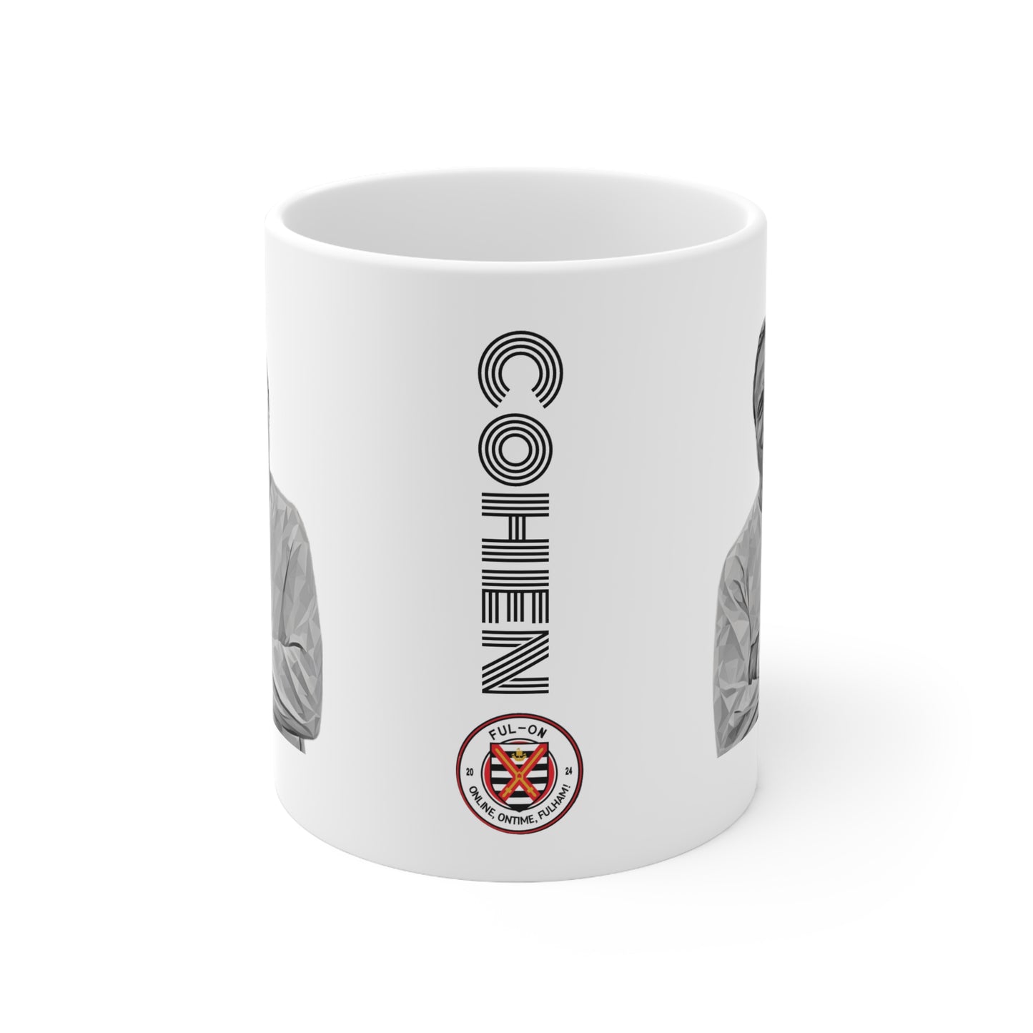 Cohen Ceramic Coffee Cups, 11oz, 15oz