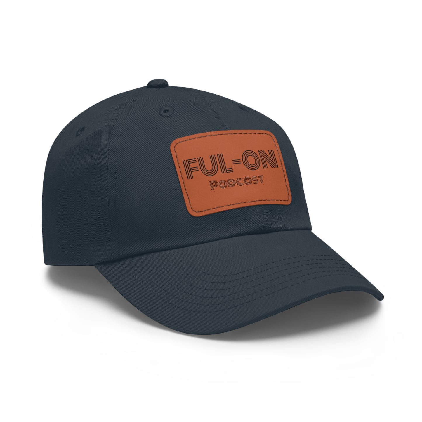 Dad Hat with Leather Patch (US customer) (Rectangle)