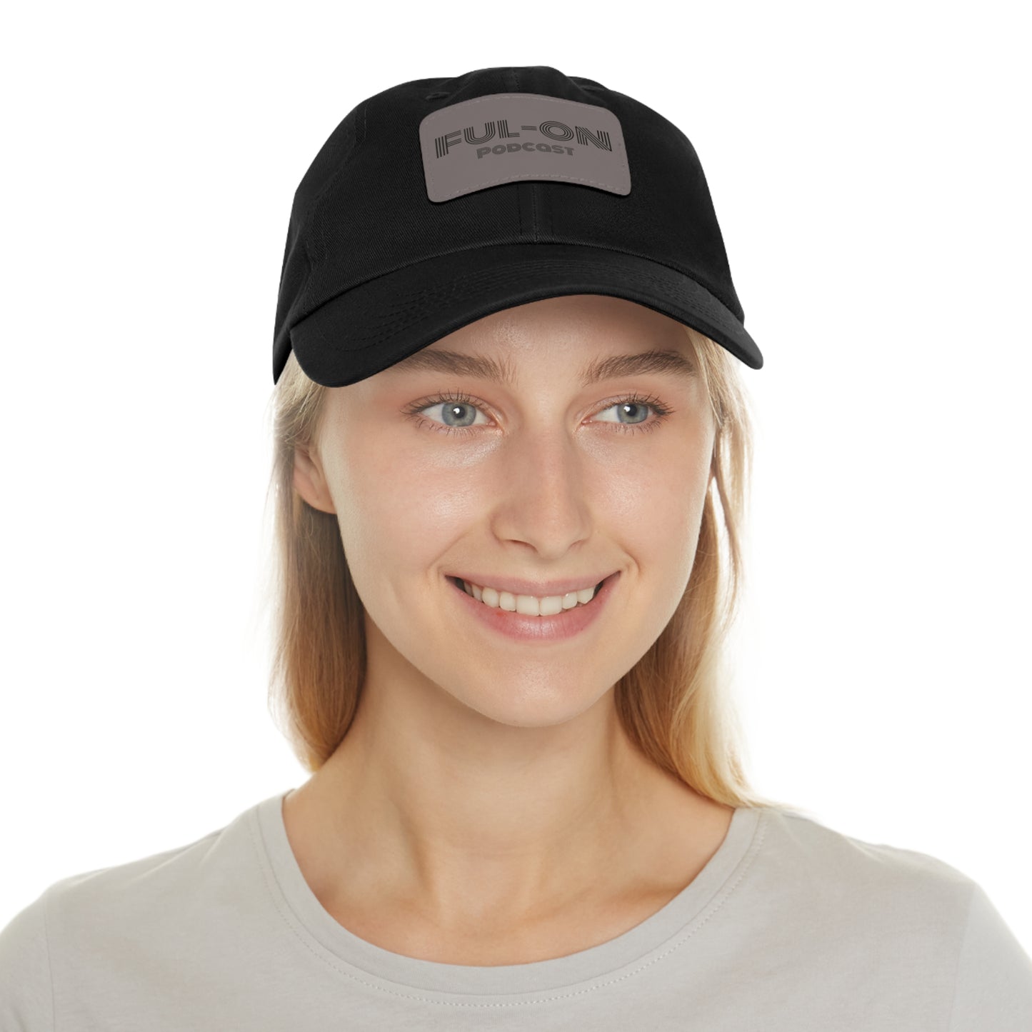 Dad Hat with Leather Patch (US customer) (Rectangle)