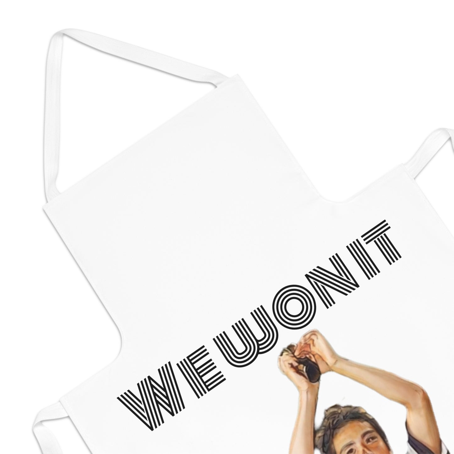 We won it Adult Apron (AOP)