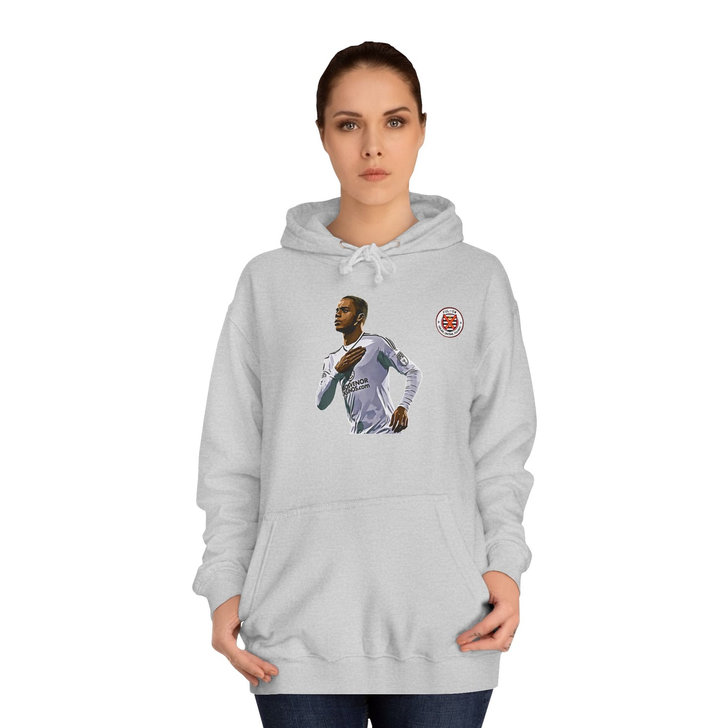 One of our own  (US customer) Unisex College Hoodie